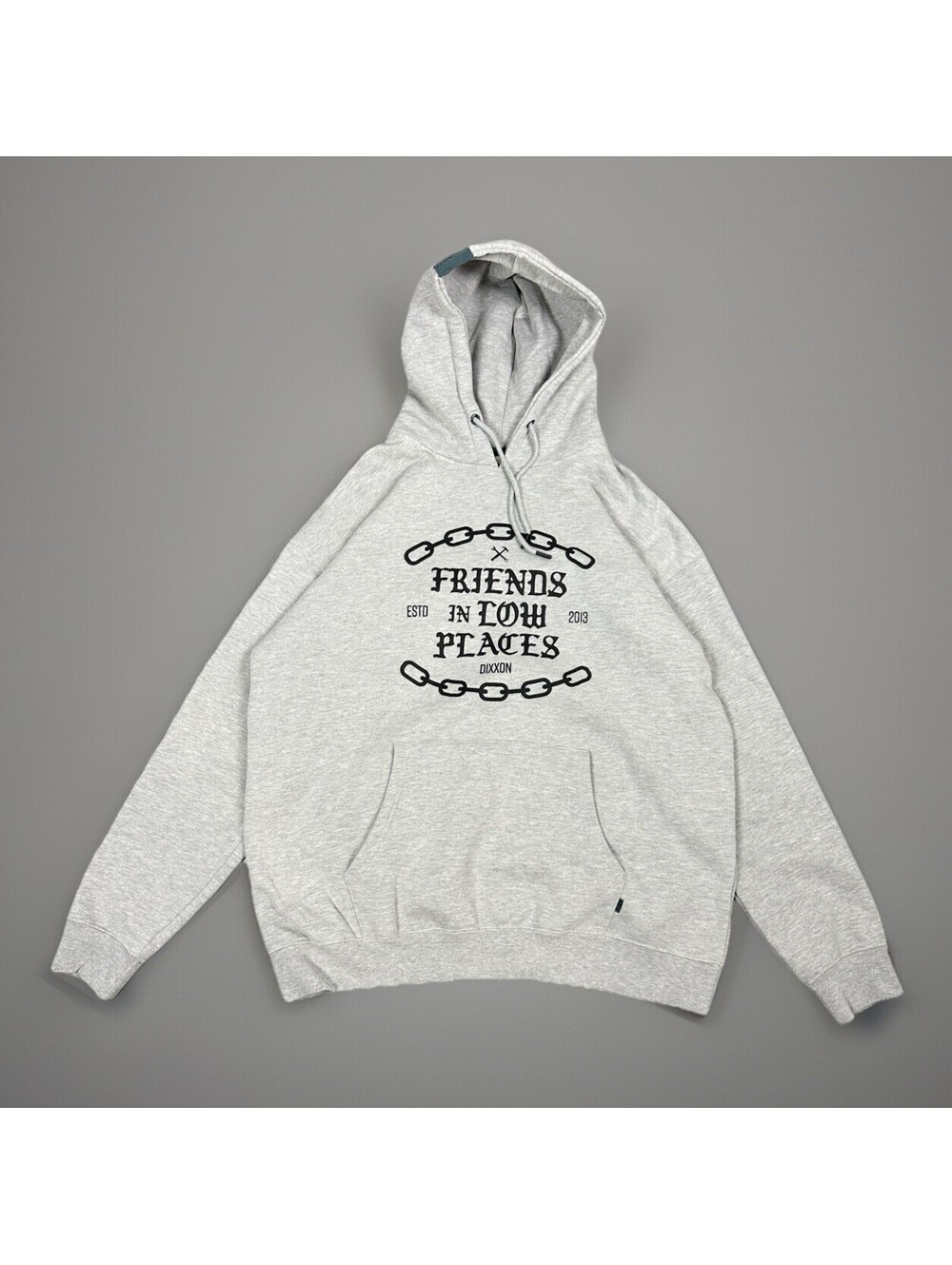 Dixxon Flannel Company Friends In Low Places Hoodie Grey Mens XL oversized RARE